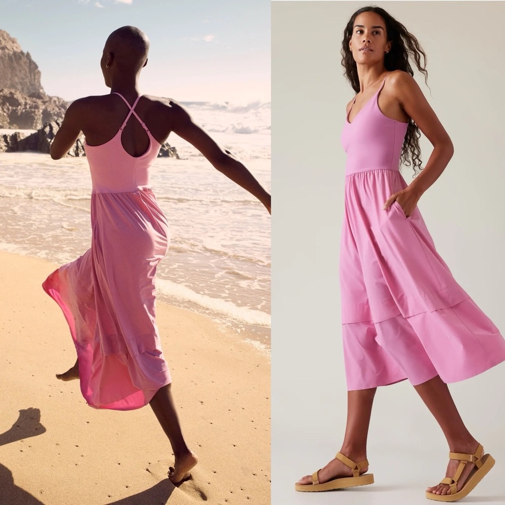 Athleta Elation V-Neck Hybrid Dress